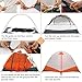 Moon Lence 2 Person Tent Ultralight Backpacking Tent Waterproof Camping Tent Easy Setup Double Layer for Hiking Hunting, Yellow