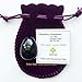 Polar Jade Yoni Egg of Obsidian Gemstone, Drilled, Manually Polished, Entry Level Affordable, Small Size (35x25mm)