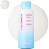 SOONDING Coconut Rice Milk Toner | Calming Hydration, Smooth Skin Texture and Strengthen Skin Barrier with Rice, Panthenol, Ceramide, AHA | Fragrance-Free, Korean Skin Care (150ml/ 5.07 fl oz)