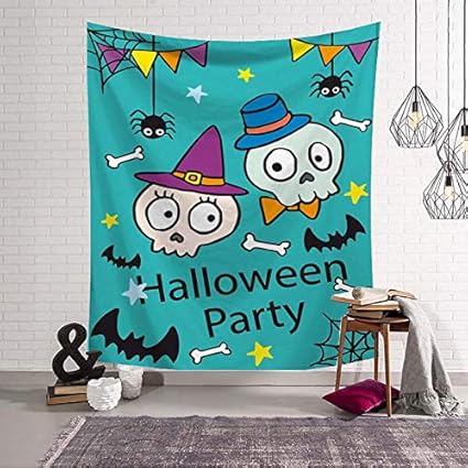 VCTQR Tapiz Truco Fiesta de Disfraces decoración de la Pared Festival