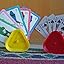 Amazon.com: 4 Piece Triangular Card Holders in Red, White, Yellow ...