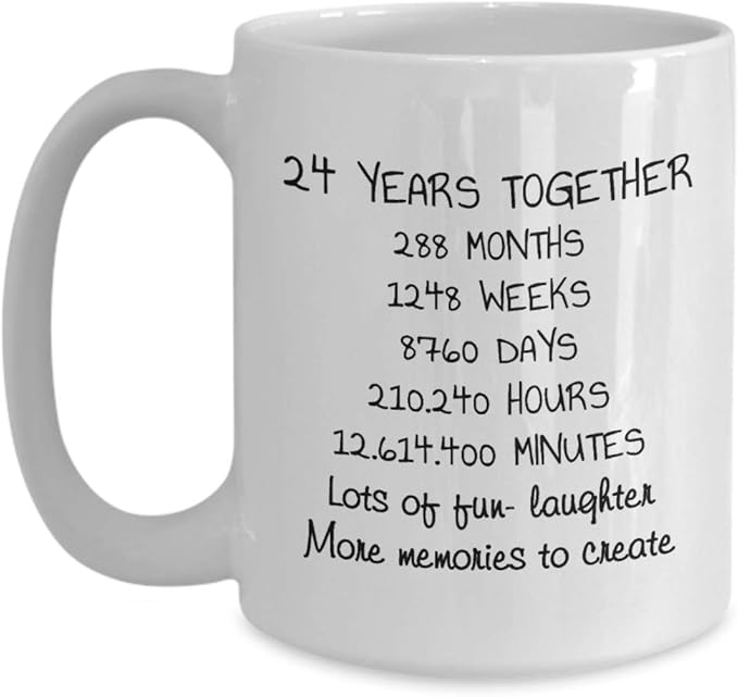 24th Anniversary Gift, Funny 24 Years