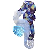 Twin Sea Horse Hair Clip,Acetate Hair Claw,Small Hair Clips for Women,Whiteblue