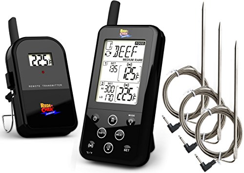 Maverick ET733 Wireless BBQ Thermometer - Black - Includes Extra 6 Ft. Hybrid Probe