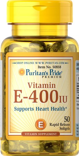 Puritan's Pride Vitamin E-400 IU-50 Softgels Puritan's Pride Vitamin E-400 IU-50 Softgels