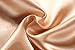 BellisMira Women's Satin Chemise Nightgowns, Sexy Sleepwear V Neck Spaghetti Strap Silk Lace Nightdress Champagne Gold, L