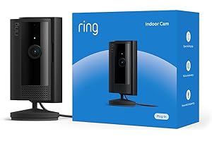 Ring Indoor Cam, Home or business security in 1080p HD video, Black