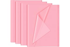 NEBURORA 120 Sheets Pink Tissue Paper 14 x 20 Inches for Gift Bags, Packaging, Birthday, Baby Shower, Wedding, Valentine's Da