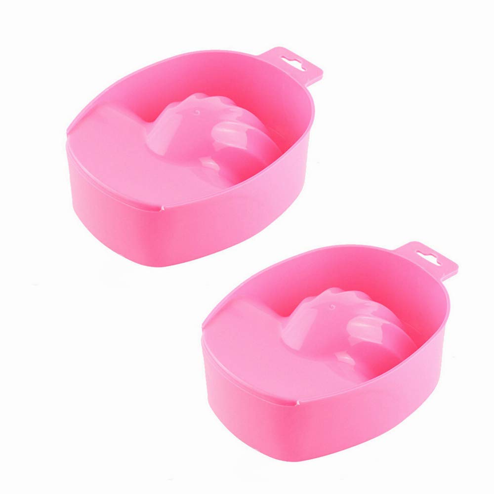 2Pcs Nail Art Soaking Soak Bowl Manicure Bowl DIY Salon Nail Spa Bath Treatment Hand Resurrection Care Wash Manicure Spa Tool for Nail Art Care