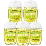 Bath and Body Works SPARKLING LIMONCELLO PocketBac Hand Sanitizers, 5-Pack. 1 Oz each