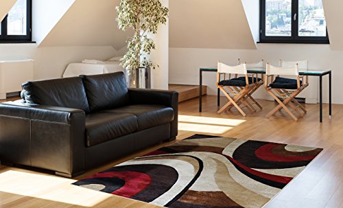 Home Dynamix Tribeca Slade 3 Piece Set Area Rug in Brown/Red