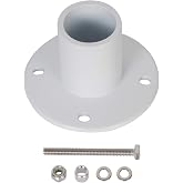 KUAFU Aluminum Slide Deck Flange w/Flange Bolt for Inground Swimming Pools | Diameter of 1 7/8" (1 Pack)
