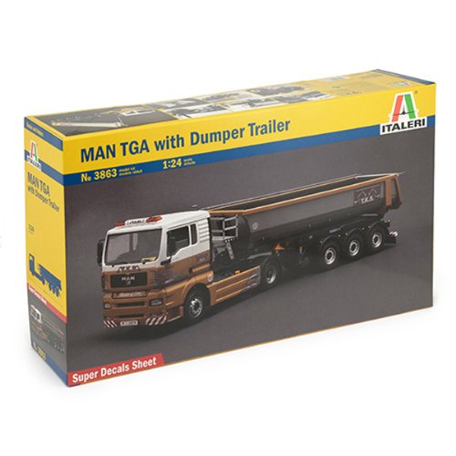 Italeri MAN TGA with Dumper Trailer