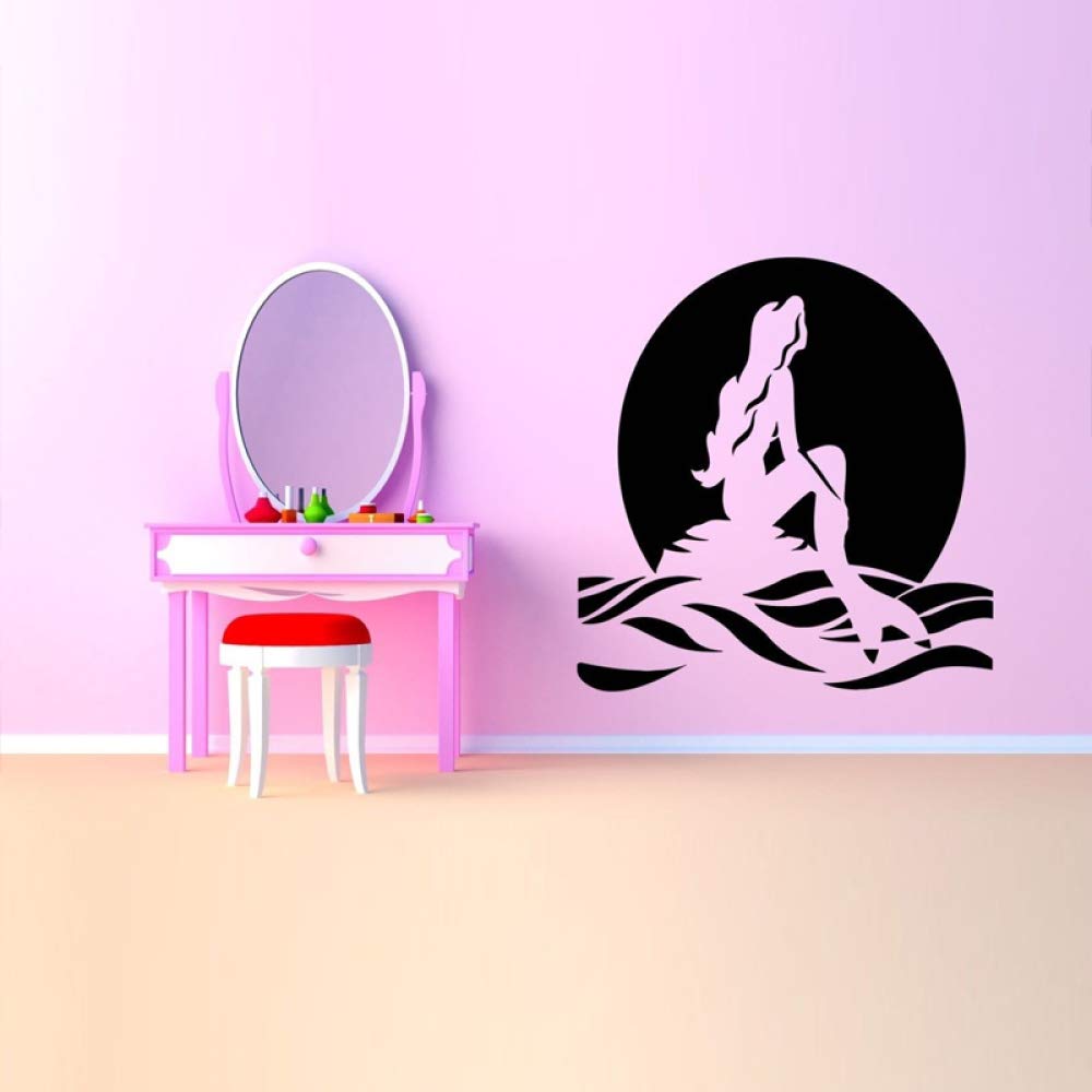 Sirena Mar Criatura Cartel Pegatinas de Pared para el Cuarto de ...