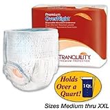 Premium Overnight Disposable Absorbent Underwear Quantity: Medium - Pack of 18