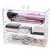 Choice Fun 3 Tiers Clear Acrylic Cosmetic Organizer Holder with Lid