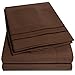 1500 Supreme Collection Bed Sheets Set - PREMIUM PEACH SKIN SOFT LUXURY 4 PIECE BED SHEET SET, SINCE 2012 - Deep Pocket Wrinkle Free Hypoallergenic Bedding - Over 40+ Colors- Full, Brown