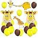 Giraffe Party Decorations Supplies Walking Giraffe Balloons Happy Birthday Banner for Birthday Party Baby Shower