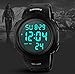 Huangtaii Military Mens 5ATM Dive Waterproof Digital LED Fashion Big Number Sport Watches with EL Backlight #Kdyl-31
