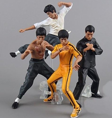 Cool Bruce Lee Kung Fu PVC Action Figures Collection Toys 4pcs/set New in Box