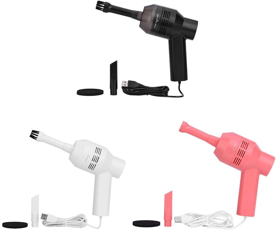 Bewinner USB Mini Vacuum Cleaner for Computer Keyboard Portable Powerful Keyboard Vacuum with 2 Vacuum Nozzles & 1 Washable Filters for Car Pet House - Image 5