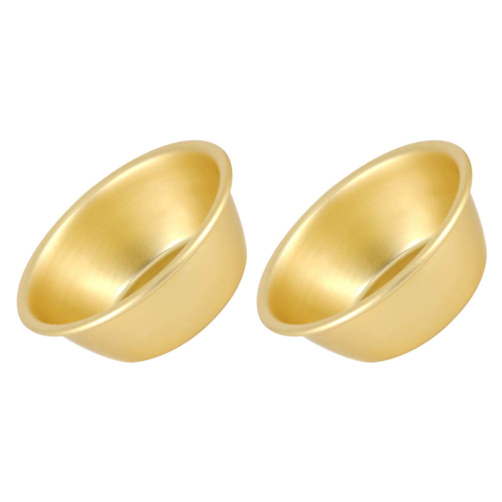 Lurrose 2pcs Korean Style Bowls Simple Hot Wine Storage Bowls for Porridge Makgeolli Without Handle