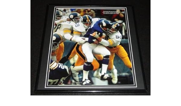 Steelers Steel Curtain Super Bowl Ix Vs Vikings Framed 12x12