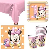 Minnie Mouse Party Supplies Baby 1st Pack Supplies