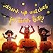 Halloween Banner Gold Glittery Potion Bar Banner, Drink Up Witches Banner and Circle Dots Garland for Halloween Party Home Decoration Supplies