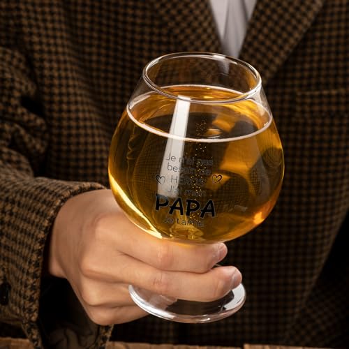 Blumuze Personalised Dad Gift Beer Glass Birthday Gift Dad Man Father Birthday Gifts 17oz Beer Glass Christmas Gift Idea
