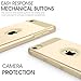 iPod Touch 6 Case, iPod Touch 5 Case, Rhidon Slim Shockproof Armor Hard Rugged Ultra Protective Back Rubber Dual Layer Impact Protection Cover for Apple iPod Touch 5 6th Generation (Gold)