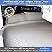 AMERICAN PILLOWCASE 100% Egyptian Cotton Luxury Striped 540 Thread Count Duvet Cover with Wrinkle Guard - King/California King, White