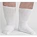 Raleigh Simons Bariatric Extra Wide Socks for Men and Women, White, Non-Binding and Seamless Toe for Sensitive Tired and Achy feet