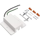 mirrea White H Type Floating Canopy Connector for Ceiling Track Lighting