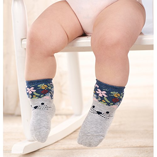 FLORAL CAT TALL SOCKS