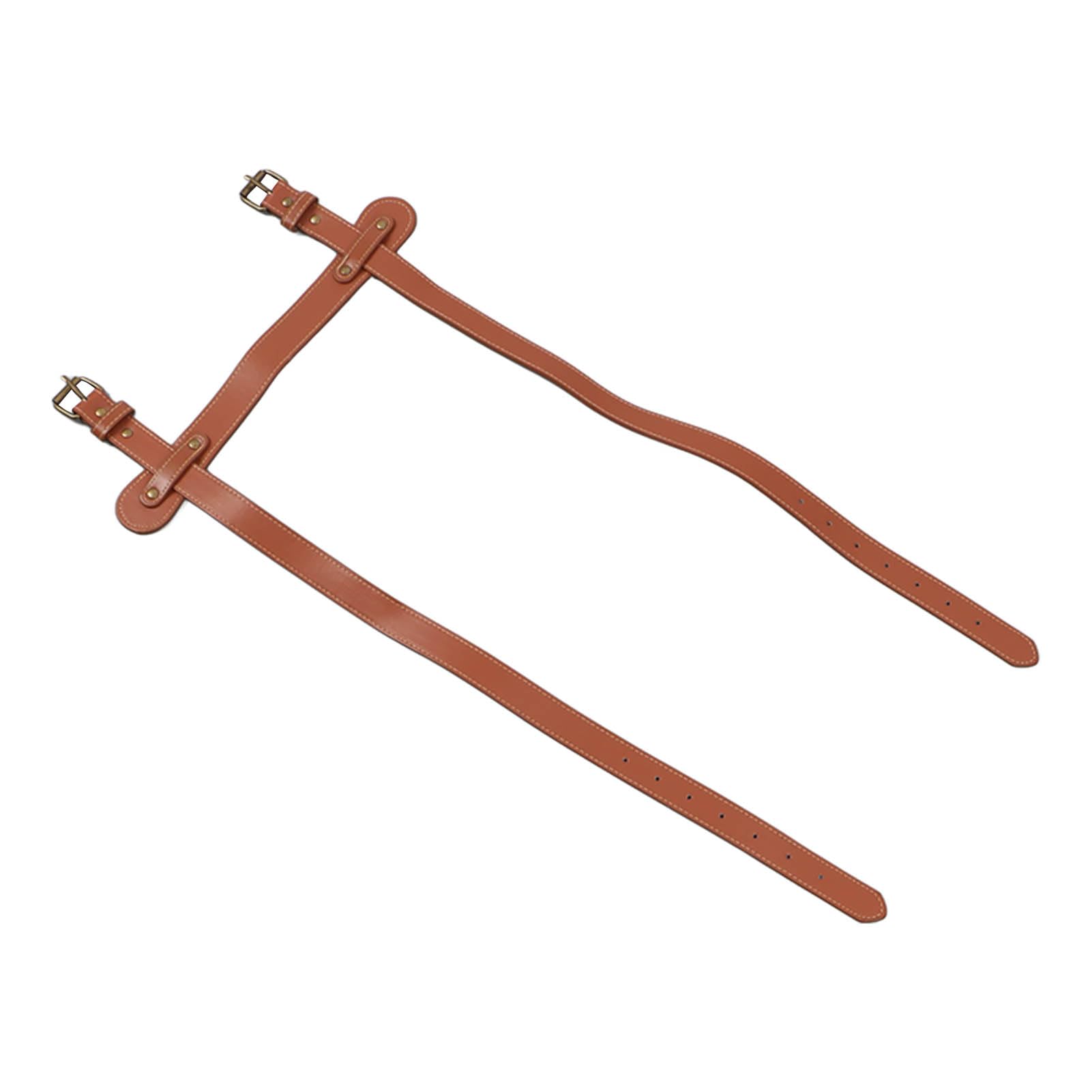 Leather Like Blanket Carrying Sling Synthetic Leather Blanket Strap Changeable Buckles Faux Leather Blanket Holder Strap