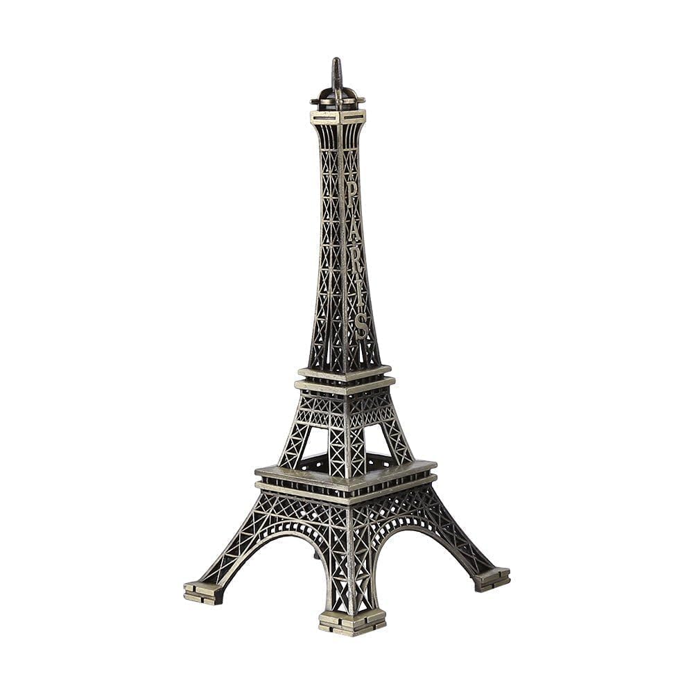 Eiffel Tower Model, Eiffel Tower Statue Zinc Alloy Paris Eiffel Tower Collectible Figurine Replica French Eiffel Tower for Table(10CM)