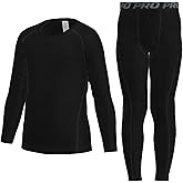 YUSHOW Boys Compression Sets Shirts & Pants Tights Quick Dry for Basketball Running Leggings Athletic Sports