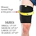 AGON Thigh Compression Sleeve Brace Support Compression Recovery Thighs Wrap Pain Relief for Sore Hamstring Groin Quad Sweat Men & Women Hip Injury Thigh Compressions Trimmer Active Sports (X-Large)