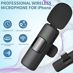 IIQ Wireless Lavalier Microphone for iPhone, Mini