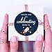 MAGJUCHE Space Thank You Stickers, Rocket Outer Space Birthday Party Favor Labels, 2 Inch, 40-Pack