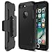 iPhone 7 Plus Case, Trianium [Duranium Series] Heavy Duty Protective Cases Shock Absorption Hard Covers w/Built-in Screen Protector+ Holster Belt Clip Kickstand for Apple iPhone 7 Plus 2016 - Black