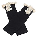 Binmer(TM)Little Girl Leg Warmers Children Socks Fashion Straight Tube Boot Cover (Black)