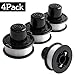 Future Way String Trimmer Replacement Spool Line ST4500 ST1000 GE600, Weed Eater String Autofeed Spool Line 20ft Compatible with Black Decker RS-136, Cordless Trimmer Edger Replacement (4 PCS)