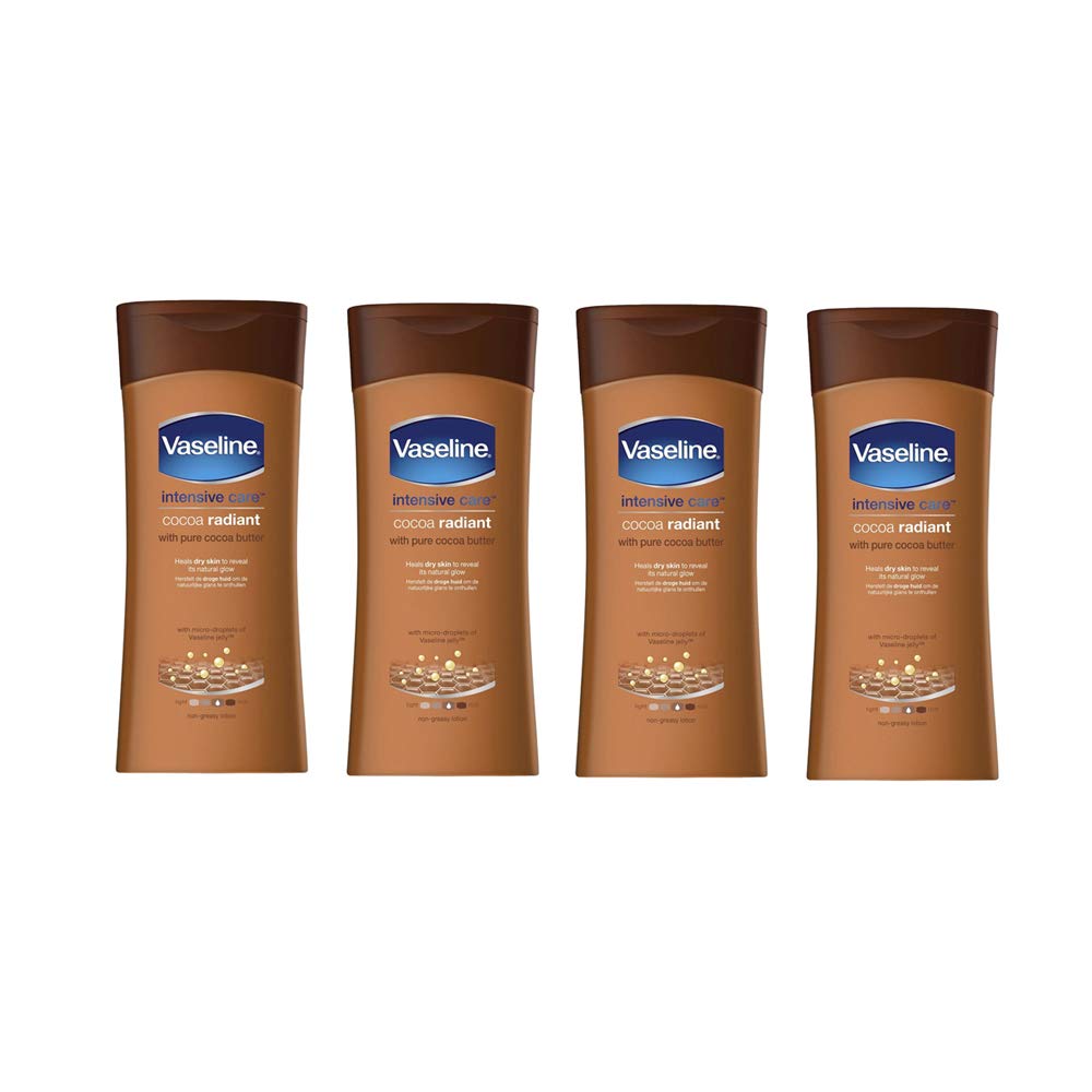 Vaseline Intensive Care Body Lotion Cocoa Radiant 400ml - Pack of 4