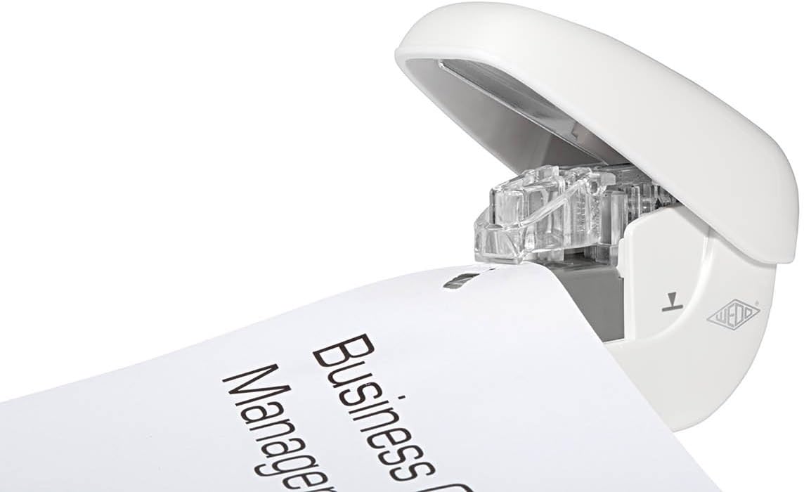 Wedo 127 2000 Mini Staple Stapler - White - Image 5