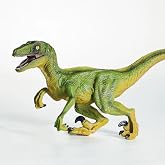 Large Dinosaur Toy, 15.6 inch Velociraptor Figure, Realistic with Movable Jaw, Educational Model, Perfect for Collectors, Dinosaur Fans, Birthday Gift