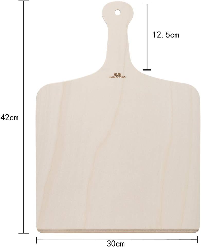 G.a HOMEFAVOR 3 Pieces Wood Pizza Peel, Pizza Paddle Serving Board Set Pizza Spatula for Oven or Grill for Homemade Pizza Cake Bread - Image 5