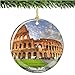 City-Souvenirs Rome Coliseum Italy Christmas Ornament, Porcelain 2.75