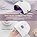 UV Nail Lamp - Kainoua Upgrade 48W UV LED Nail Dryer Curing Lamp with Dissipation Protection, Dual Light Source, Auto-Sensor, Timer Setting&Display for All Gel Nail Polish, Perfect for Home and Salon